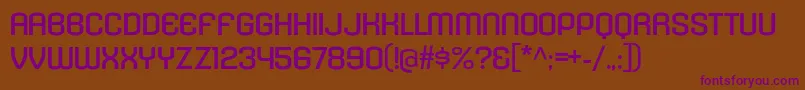 KleptocracyTitlingExRg Font – Purple Fonts on Brown Background