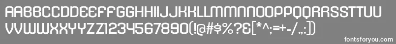 フォントKleptocracyTitlingExRg – 灰色の背景に白い文字