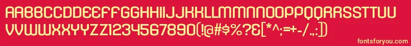 KleptocracyTitlingExRg Font – Yellow Fonts on Red Background