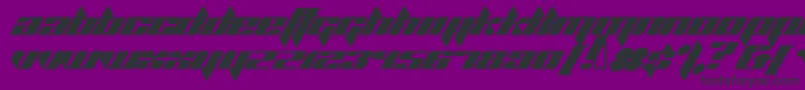 フォントPlanetKosmos – 紫の背景に黒い文字