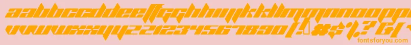 PlanetKosmos Font – Orange Fonts on Pink Background