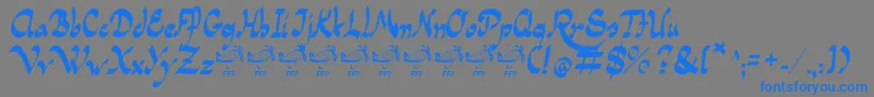 fuente PanamaRoadRgFfp – Fuentes Azules Sobre Fondo Gris