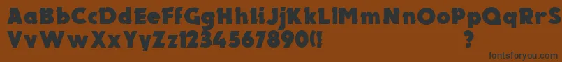 UkElectron Font – Black Fonts on Brown Background