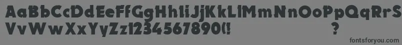 UkElectron Font – Black Fonts on Gray Background