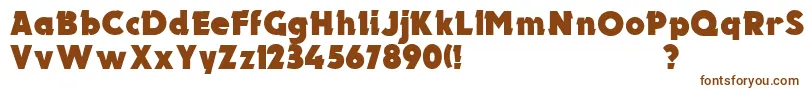 UkElectron Font – Brown Fonts on White Background