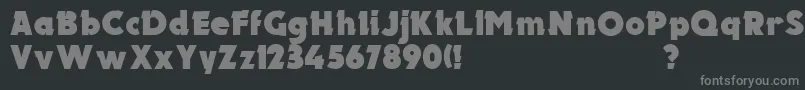 Шрифт UkElectron – серые шрифты на чёрном фоне