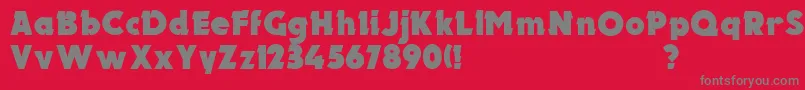 fuente UkElectron – Fuentes Grises Sobre Fondo Rojo