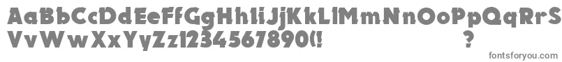 UkElectron Font – Gray Fonts on White Background