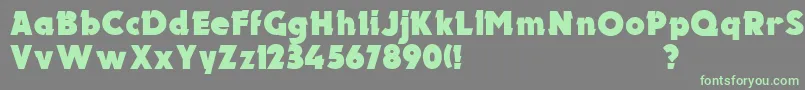UkElectron Font – Green Fonts on Gray Background