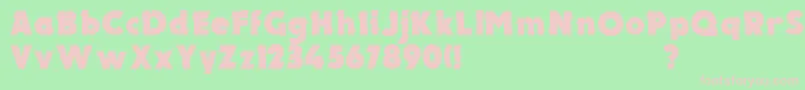 UkElectron Font – Pink Fonts on Green Background