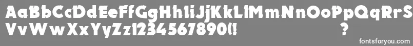 フォントUkElectron – 灰色の背景に白い文字