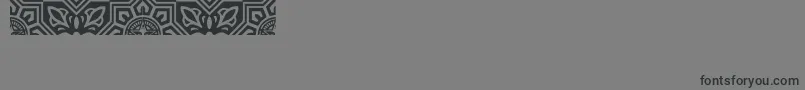 Obeyvenice Font – Black Fonts on Gray Background