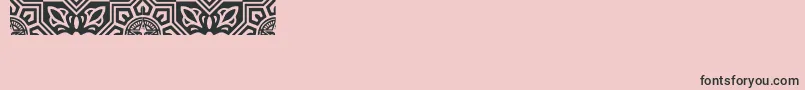 Obeyvenice Font – Black Fonts on Pink Background