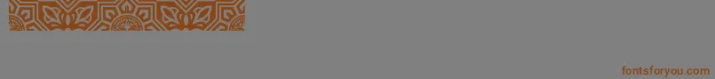 Obeyvenice Font – Brown Fonts on Gray Background