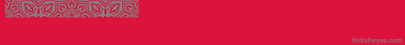 Fonte Obeyvenice – fontes cinzas em um fundo vermelho