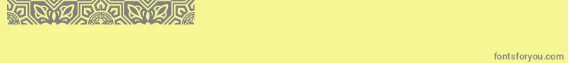 Obeyvenice Font – Gray Fonts on Yellow Background