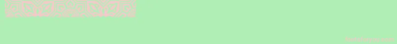 Obeyvenice Font – Pink Fonts on Green Background
