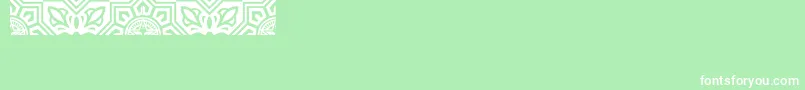 Obeyvenice Font – White Fonts on Green Background