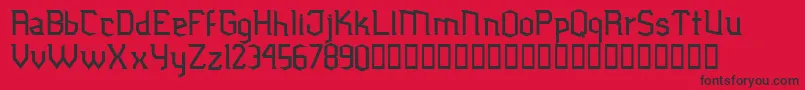 Jubiaco Font – Black Fonts on Red Background