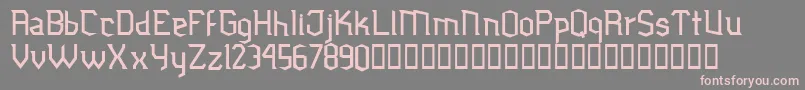 Jubiaco Font – Pink Fonts on Gray Background