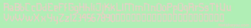 Jubiaco Font – Pink Fonts on Green Background
