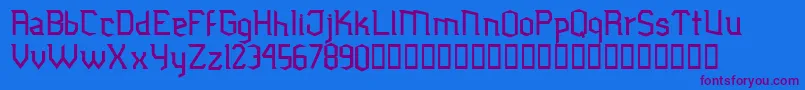 Jubiaco Font – Purple Fonts on Blue Background