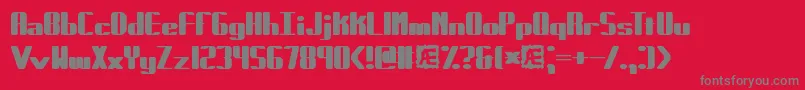 fuente ForcibleBrk – Fuentes Grises Sobre Fondo Rojo