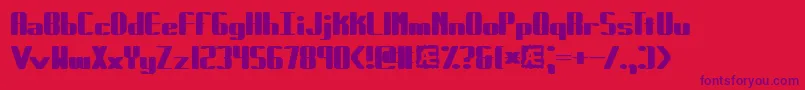 ForcibleBrk Font – Purple Fonts on Red Background