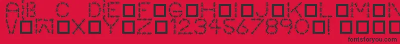 Antpile Font – Black Fonts on Red Background