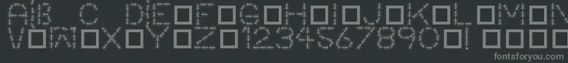 Antpile Font – Gray Fonts on Black Background