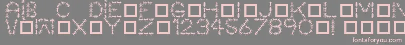 フォントAntpile – 灰色の背景にピンクのフォント
