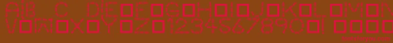 Antpile Font – Red Fonts on Brown Background