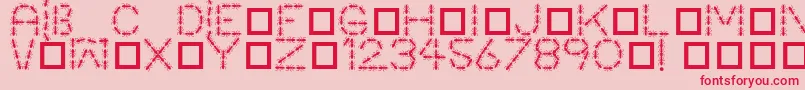 fuente Antpile – Fuentes Rojas Sobre Fondo Rosa