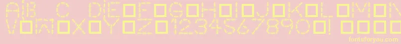 Antpile Font – Yellow Fonts on Pink Background