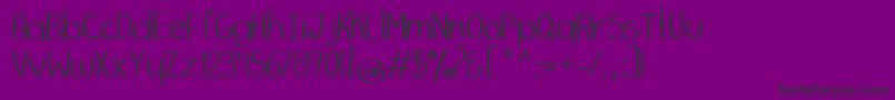 MarkerPalafotz1 Font – Black Fonts on Purple Background