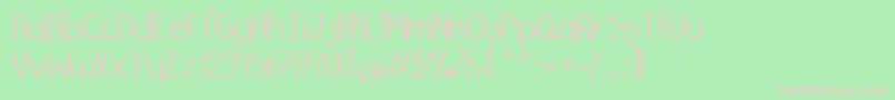 MarkerPalafotz1 Font – Pink Fonts on Green Background