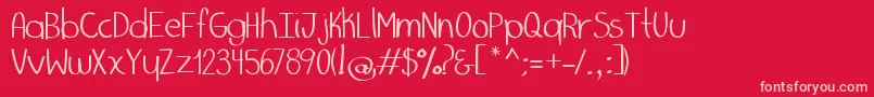 Más sobre la fuente MarkerPalafotz1 fuente MarkerPalafotz1 – Fuentes Rosadas Sobre Fondo Rojo