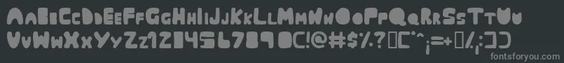 Muringa Font – Gray Fonts on Black Background