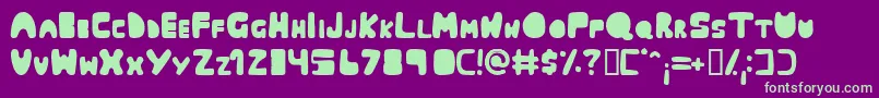 Muringa Font – Green Fonts on Purple Background