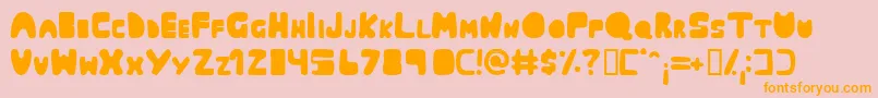 Muringa Font – Orange Fonts on Pink Background