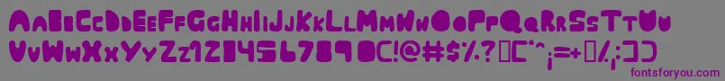 Muringa Font – Purple Fonts on Gray Background