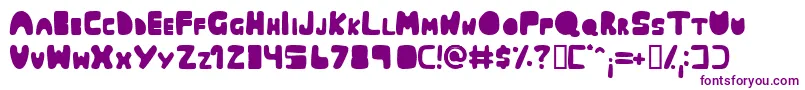 Muringa Font – Purple Fonts on White Background