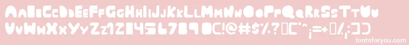 Muringa Font – White Fonts on Pink Background