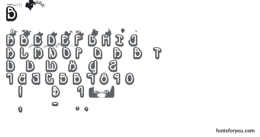 A fonte Souvenir – alfabeto, números, caracteres especiais