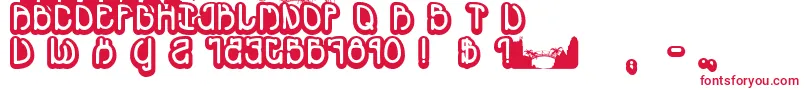 Souvenir Font – Red Fonts on White Background