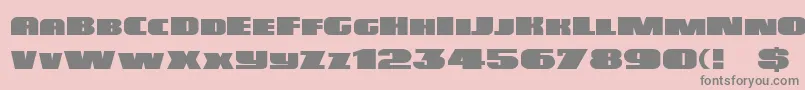 fuente Dsposter – Fuentes Grises Sobre Fondo Rosa