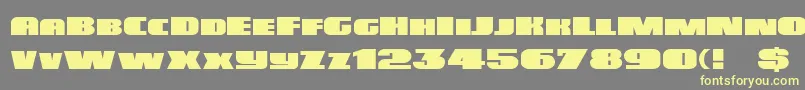 Dsposter-Schriftart – Gelbe Schriften auf grauem Hintergrund