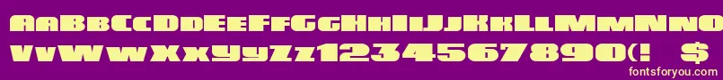 fuente Dsposter – Fuentes Amarillas Sobre Fondo Morado