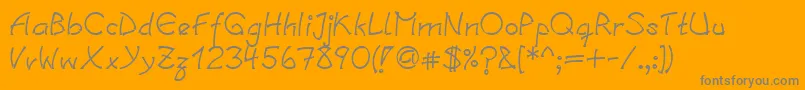 Saiba mais sobre a fonte LinotypesalamanderDemibold Fonte LinotypesalamanderDemibold – fontes cinzas em um fundo laranja