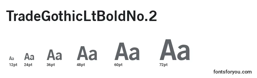 TradeGothicLtBoldNo.2 Font Sizes